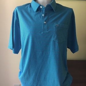 Crown & Ivy Polo Style Striped Short Sleeve Shirt